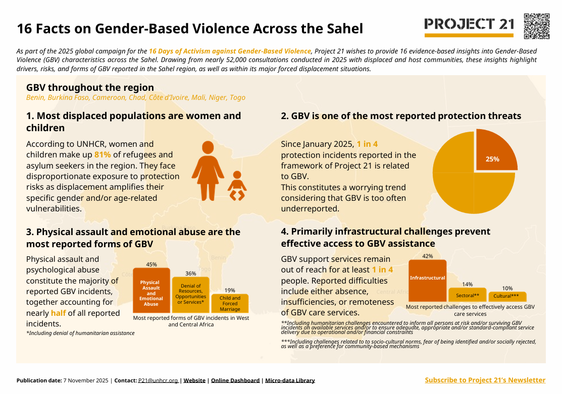 [REGION] 16 Facts on Gender-Based Violence Across the Sahel, November 2025